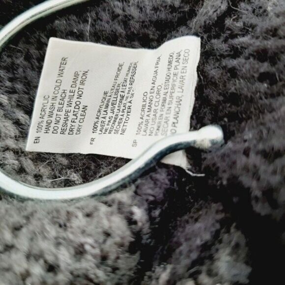 RD STYLE Long Cardigan Sweater Open Front Wide Stripe Sz M - Picture 10 of 10